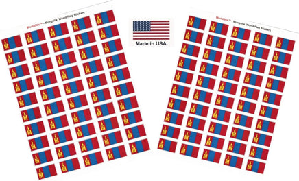 Mongolia flag sheet stickers