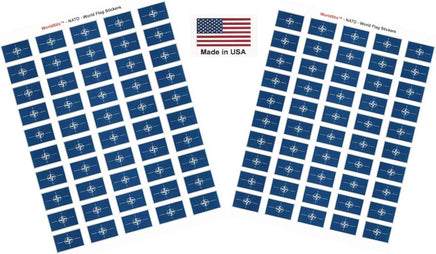 NATO flag sheet stickers