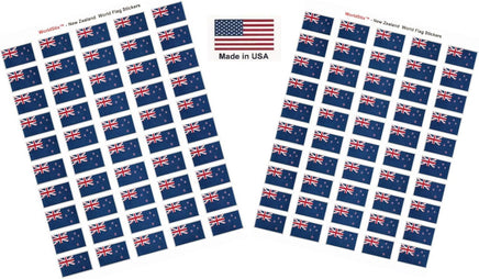 New Zealand flag sheet stickers
