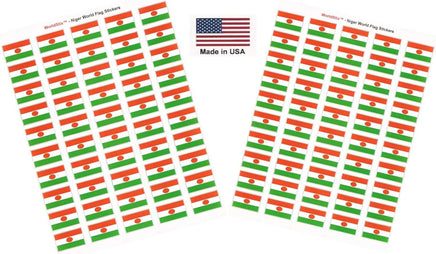 Niger flag sheet stickers