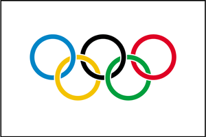the Olympic flag