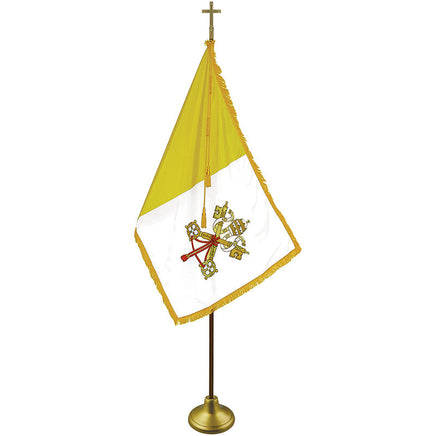 Papal Vatican indoor flag set