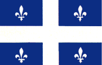 Quebec 3'x5' Polyester Flag