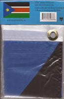 South Sudan polyester flag in its packaging