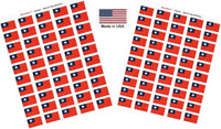 Country Flag Sheet Stickers T-Z