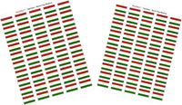 Country Flag Sheet Stickers T-Z