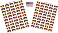 Country Flag Sheet Stickers T-Z