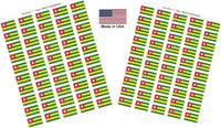 Country Flag Sheet Stickers T-Z