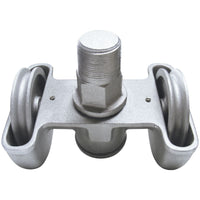Eder HDT-2 Heavy-Duty Flagpole Truck - Threaded, Revolving, Double Pulley