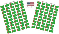 Country Flag Sheet Stickers T-Z