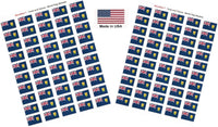Country Flag Sheet Stickers T-Z
