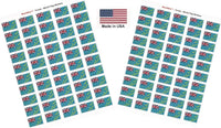 Country Flag Sheet Stickers T-Z