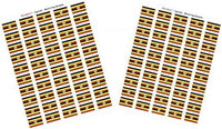 Country Flag Sheet Stickers T-Z