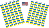 Country Flag Sheet Stickers T-Z