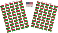 Country Flag Sheet Stickers T-Z