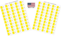 Country Flag Sheet Stickers T-Z
