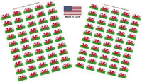 Country Flag Sheet Stickers T-Z