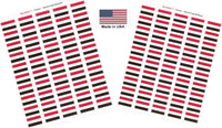 Country Flag Sheet Stickers T-Z