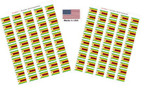Country Flag Sheet Stickers T-Z