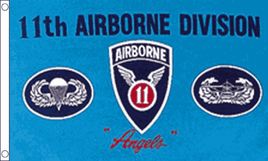 11th Airborne Polyester Flag - 3'x5'