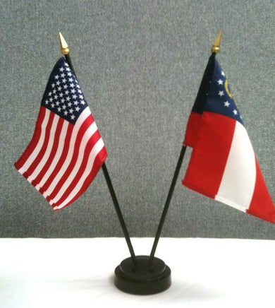 2 Hole Black Plastic Flag Stands