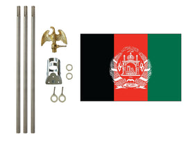 3'x5' Afghanistan Polyester Flag with 6' Flagpole Kit