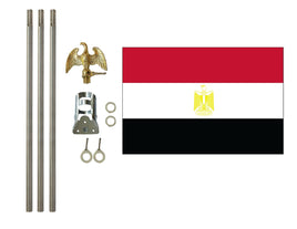 3'x5' Egypt Polyester Flag with 6' Flagpole Kit