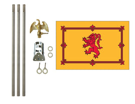 3'x5' Scotland with Lion Polyester Flag with 6' Flagpole Kit