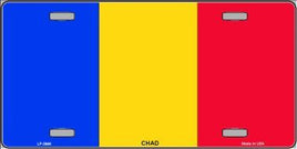 Chad Flag License Plate
