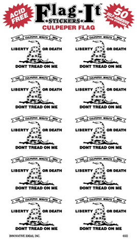 Culpeper Flag-It Stickers - 50 per pack