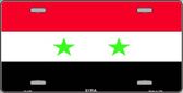 Syria Flag License Plate