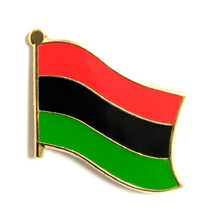 African American Flag Lapel Pins - Single