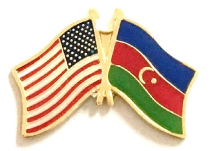 Azerbaijan Friendship Flag Lapel Pins