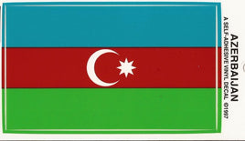 Azerbaijan Vinyl Flag Decal