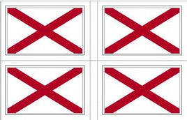 Alabama State Flag Stickers - 50 per sheet