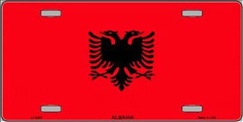 Albania Flag License Plate