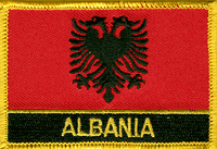 Albania Flag Patch - With Name