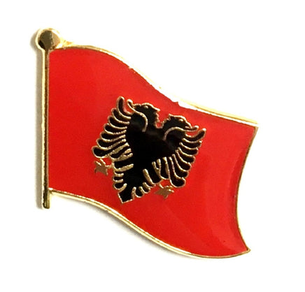Albanian Flag Lapel Pins - Single