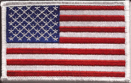 American Flag Patch - White Border - Left Hand