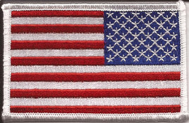 American Flag Patch - White Border - Right Hand