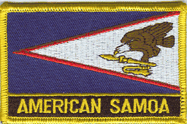 American Samoa Flag Patch - With Name