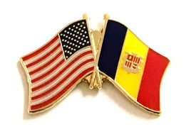 Andorran Friendship Flag Lapel Pins