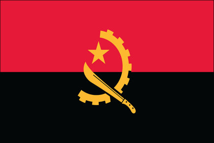 Angola 3'x5' Nylon Flag
