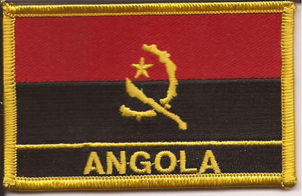 Angola Flag Patch - With Name
