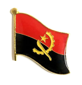 Angolan Flag Lapel Pins - Single