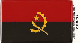Angolan Vinyl Flag Decal