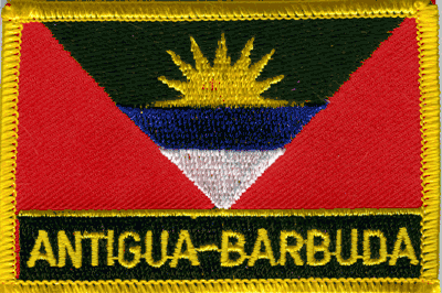 Antigua & Barbuda Flag Patch - With Name