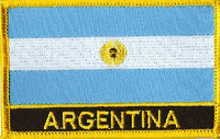 Argentina Flag Patch - With Name