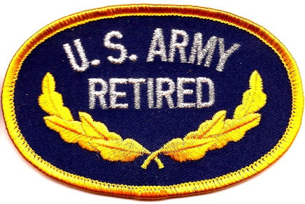 Army Retired Patch - Oval