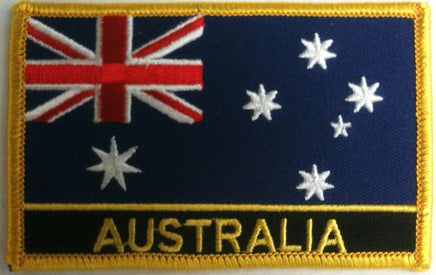 Australia Flag Patch - With Name